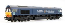 Bachmann Pre-Owned 32-729 Class 66405 Blue Malcolm Logistics Services Diesel Loc