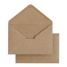 Brown Envelopes 4.3x6.25 Inch Gift Card Invitation Wedding Greeting 50 Pack
