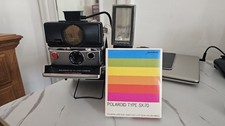 Polaroid SX-70 Sonar W/Polatronic Flash And Film.