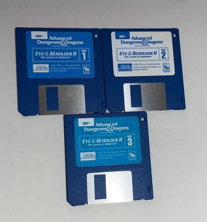 A426 Advanced Dungeons & Dragons Eye of the Beholder IBM PC 3.5" Disk Big Box - Image 3 of 4