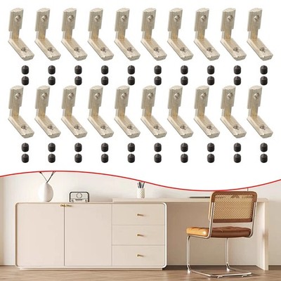 Dauerhaft Praktisch Slot Corner Rack Silber Vernickelung Zinklegierung