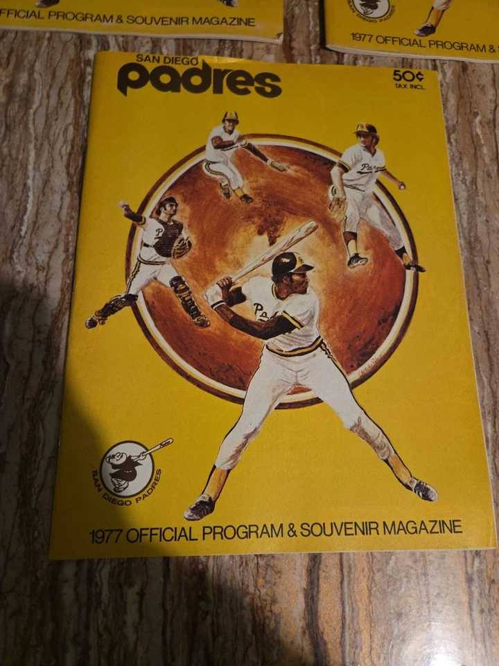 1977 (Lot Of 3) San Diego Padres Programs ~with (7)Game STUBS~Programs - Image 4 of 4
