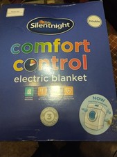 Image of Silentnight 497213LL Comfort Control Washable Electric Blanket, Double - White