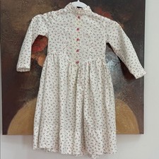 Handmade Vintage Floral Long Sleeve Kids Dress