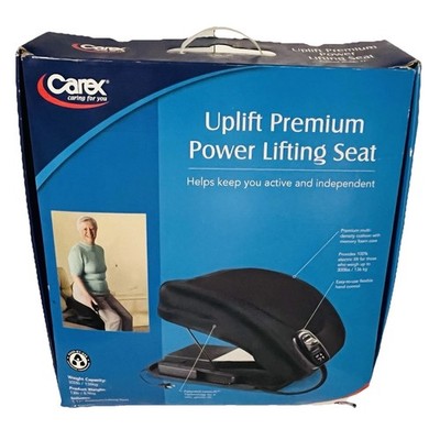 Carex Uplift Premium Power Lifting Seat Electric Portable Power Seat 300lb Black