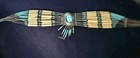 NAVAJO 925 Silver - VTG Turquoise Liquid Silver Chain Choker Necklace Sterling — photo 3