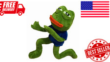 45cm Sad Frog Plush Toy Soft Stuffed Pillow E...