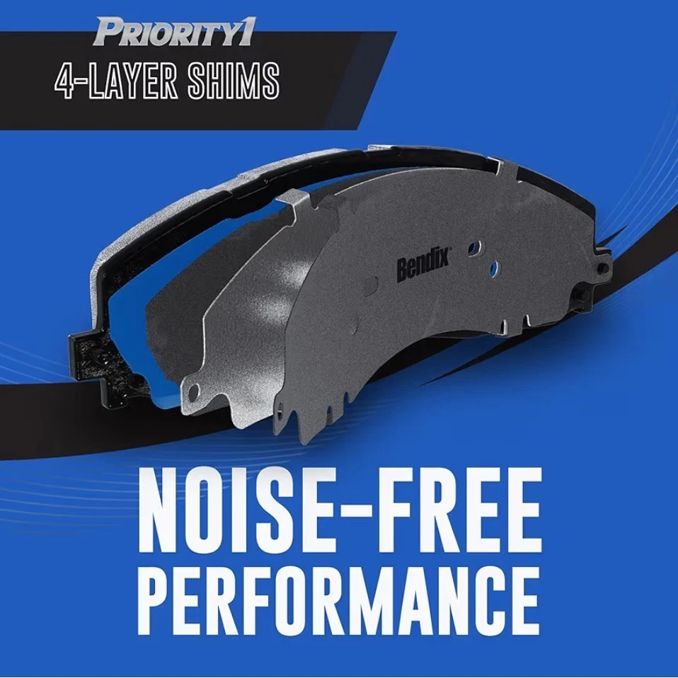 Pastillas de freno delanteras de cerámica Bendix CFC726 Chevy S10 Blazer GMC Jimmy Sonoma 97-2005 Foto 3 de 4