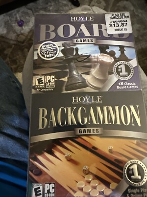 Video Game PC Hoyle Backgammon Games Hoyle Board Games 2 Pack 2006 NEW SEALED