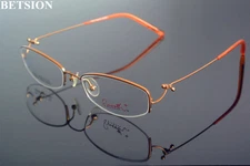 Women Fashion Lightweight Brown Eyeglass Frames myopia Glasses Optical Rx able