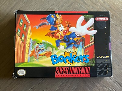 Vintage SNES  BONKERS  BOX W/ INSERT ONLY **NO GAME**
