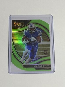 2020 Panini Select Field Level D’andre Swift Rookie Die Cut Neon Green Prizm!