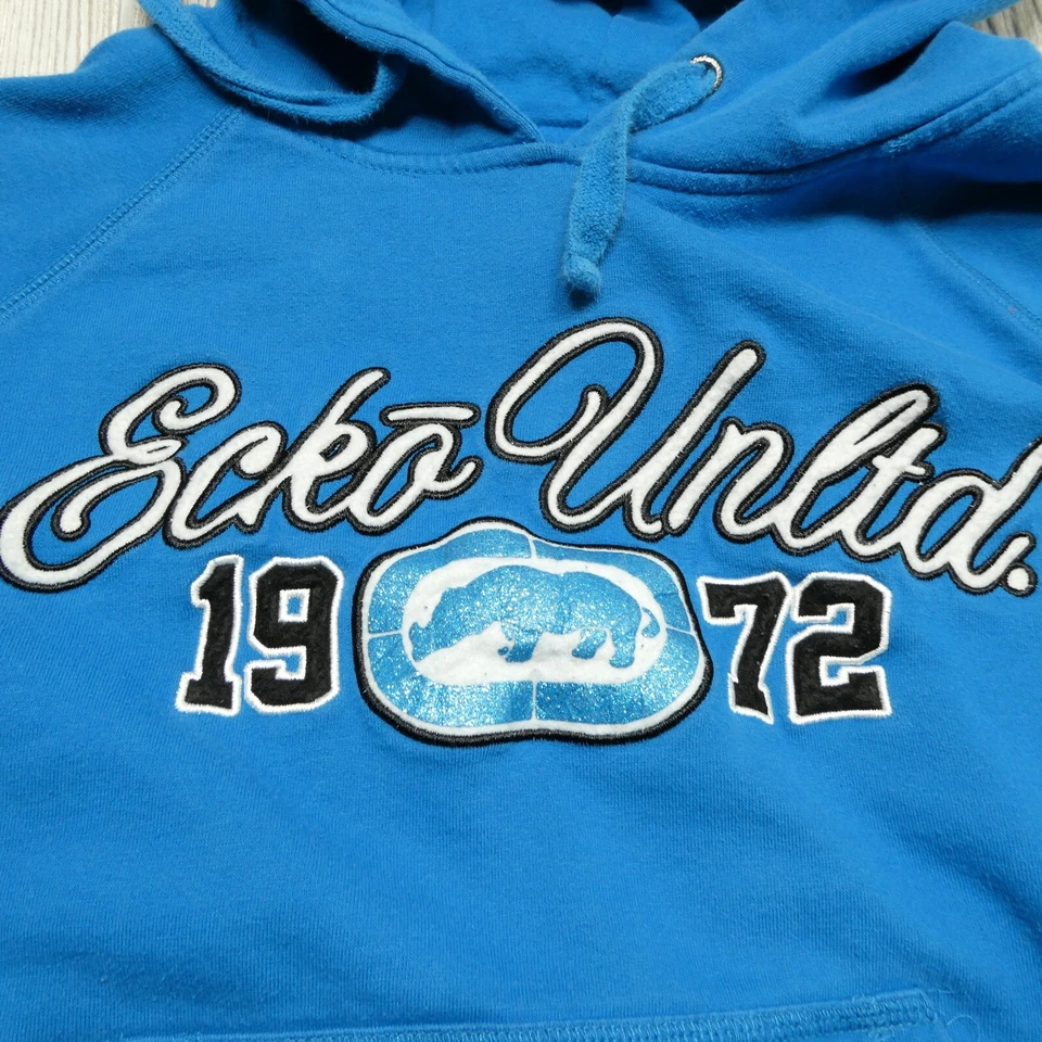 ECKO UNLTD Sudadera con Capucha Juvenil Talla Grande Azul Sudadera con Capucha Bordada Rinoceronte Foto 2 de 4