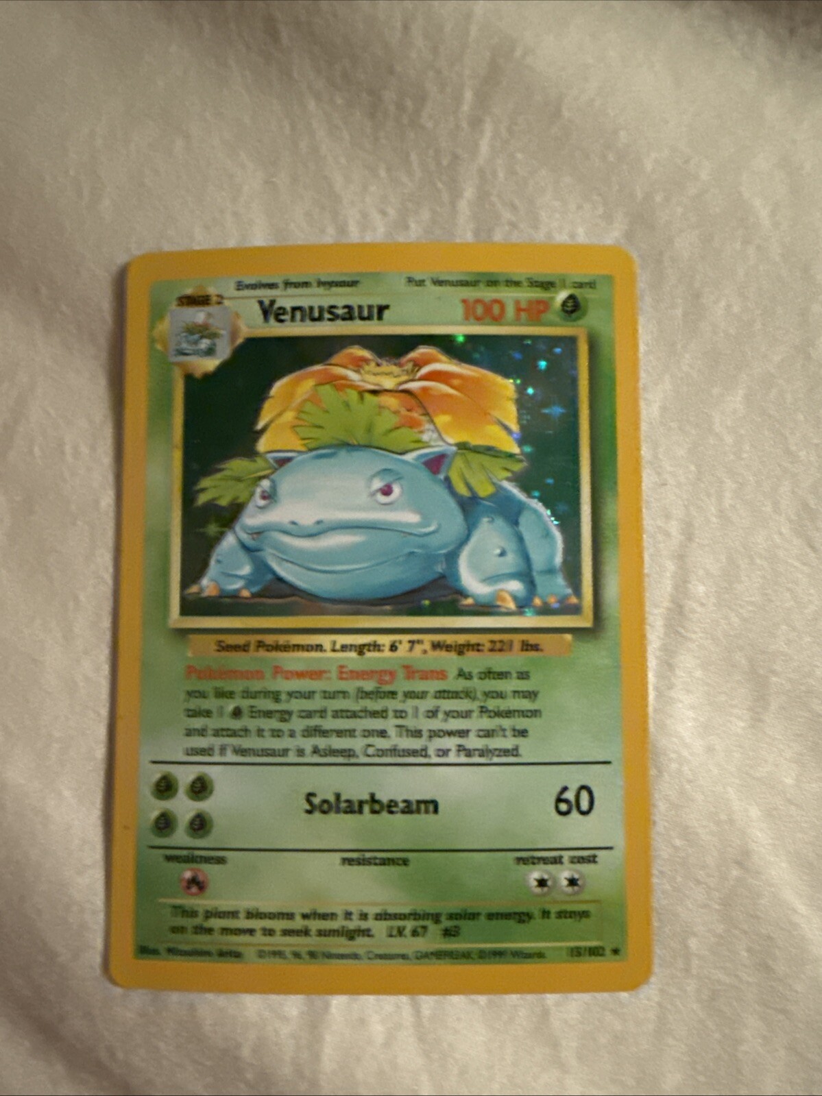 Venusaur Solarbeam Seed Pokémon Stage 2 Level 67 #3