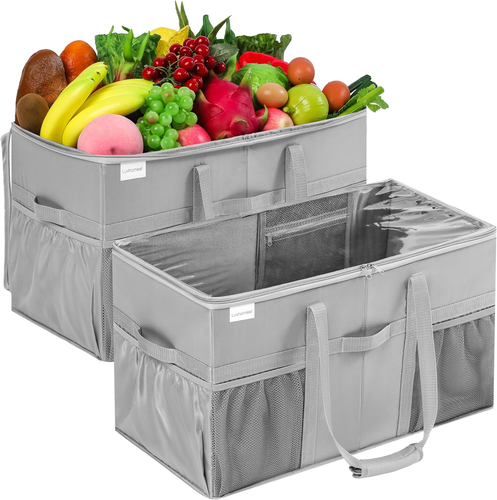 Extra Large Utility Tote Bag, 2 Pack Reusable Grocery Bags Heavy Duty, Sturdy - 第 11/12 張圖片