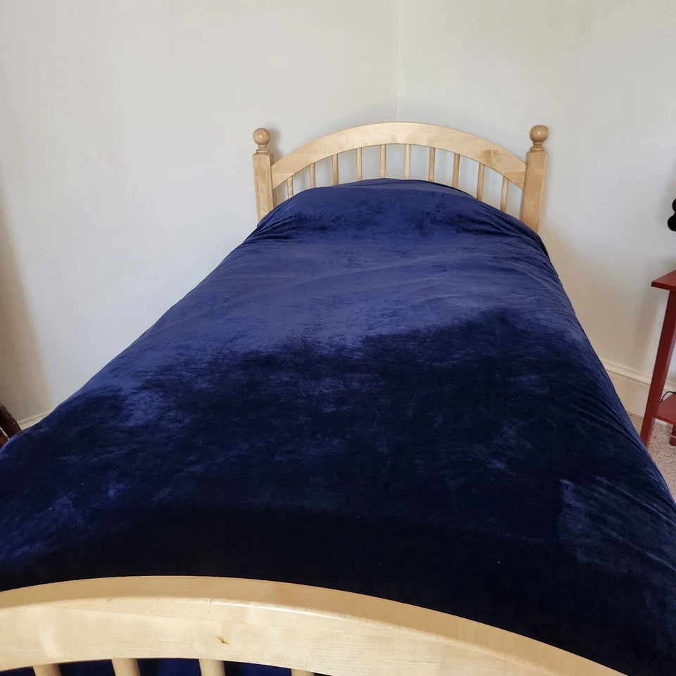 Funda nórdica POTTERY BARN niños doble terciopelo azul ropa de cama para el hogar 66 X 66 Foto 2 de 4