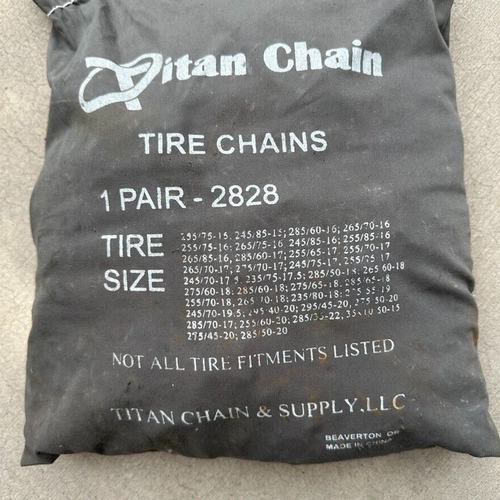 Titan Chain Tire Chains 1 Pair - 2828 | eBay