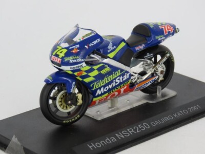 EDICOLA USATO 1:24 DIE CAST MOTO HONDA NSR 250 DAIJIRO KATO 2001