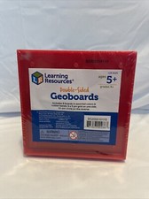 Learning Resources 6 pack 5" Double-Sided Assorted Geoboard Rubber Band Shapes