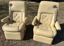 Villa Power Captains Chairs Seats Tan Taupe Rv Motorhome 12v