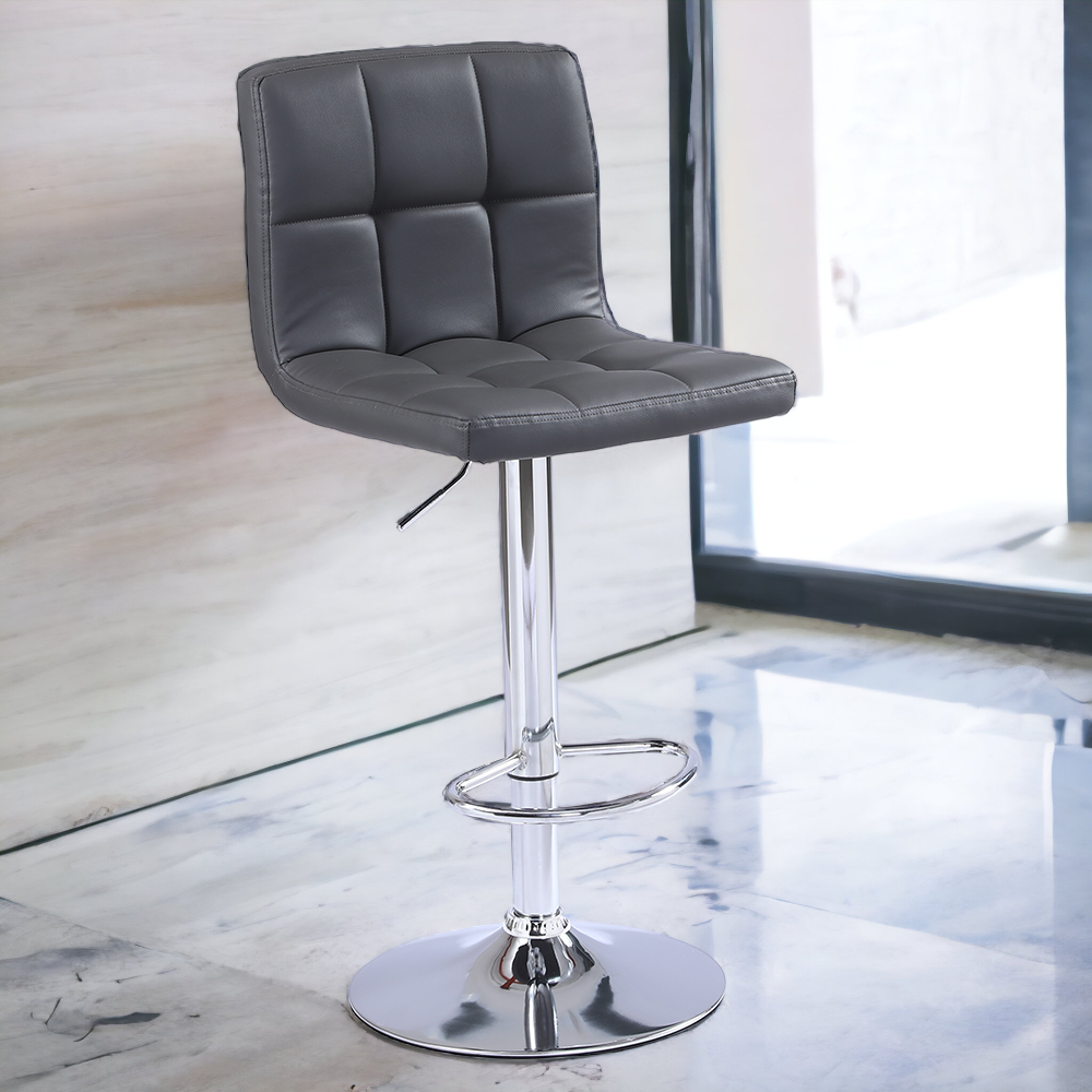 1/2x Faux Leather Breakfast Bar Stools Kitchen Char Swivel Gas Lift