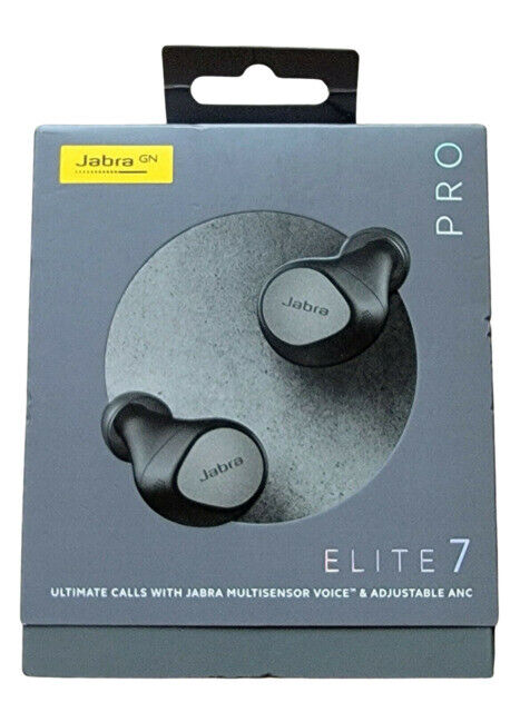 Jabra Elite 7 Pro in Ear Bluetooth Earbuds - Adjustable Active Noise  Cancellation True Wireless Buds in a Compact Design MultiSensor Voice  Technology