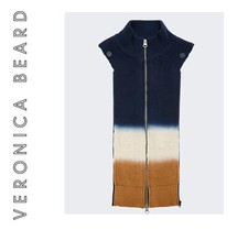 VERONICA BEARD Dickey Jacket Insert Women Navy Blue Camel RINI Ombre NWT