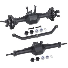 Trx4-m Front Rear Axle Complete w/ Servo Mount For 1/18 Traxxas TRX4M RC Crawler
