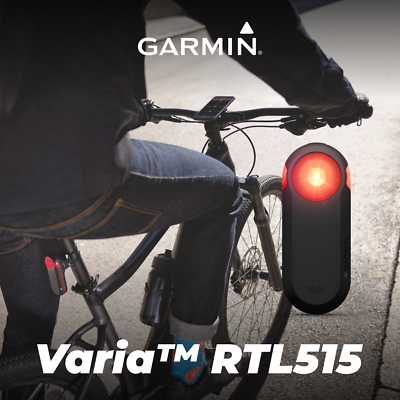 Garmin Varia RTL515 Cycling Rearview Radar with Power Bank Bundle