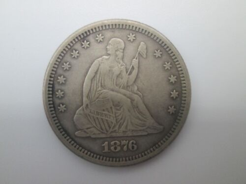 1876 S Seated Liberty Quarter Dollar Nice Details