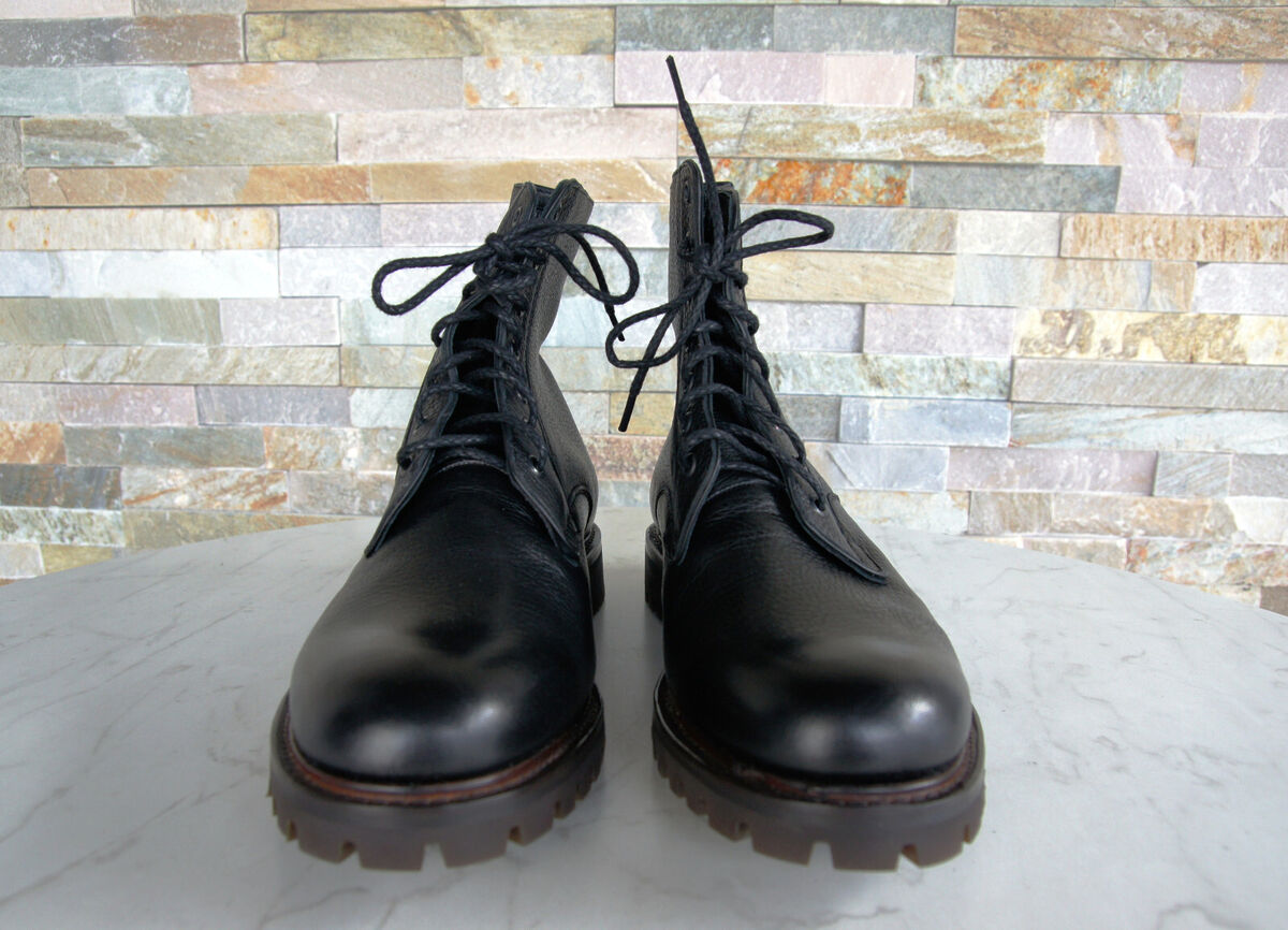 Church's Size 40 6 Boots Lace-up Shoes Coalport Fur Black Church's Size 40 6 Boots Lace-up Shoes Coalport Fur Black