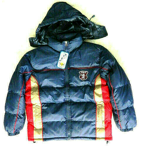 nwt boys winter jacket coat insulated hood water resistant puffer size 10 - 12