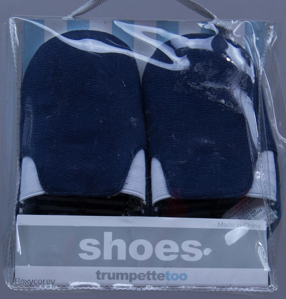 Trumpette Too Navy Blue Infant Tennie Shoes Size 9-12 months NIP - Изображение 2 из 2
