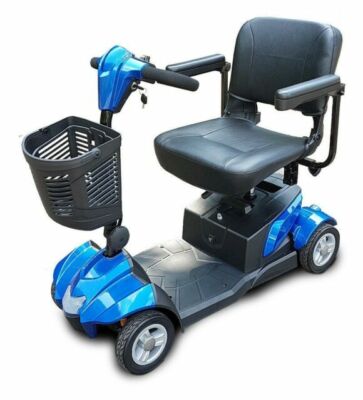 EV Rider S19M TranSport M Easy Move Folding Mobility Scooter - Blue