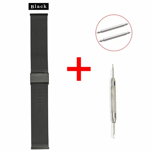 Mesh 0.4 Wire Metal Band 8-24mm Replacement Watch Strap Stainless Steel Bracelet - Picture 16 of 18