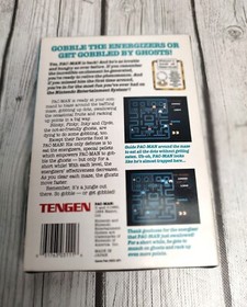 Pac-Man Nintendo NES Game Tengen 1984 Complete in Box w/ Poster Manual Sleeve