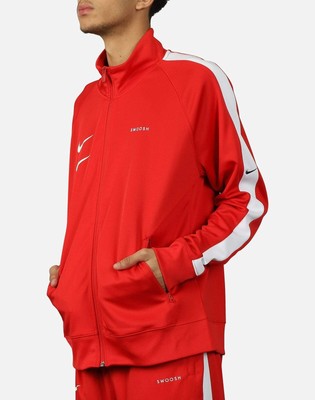 nike swoosh jacket red