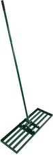 Landzie Lawn Leveling Rake - 36 Inch Wide 72 Inch Handle Powder Coated Yard