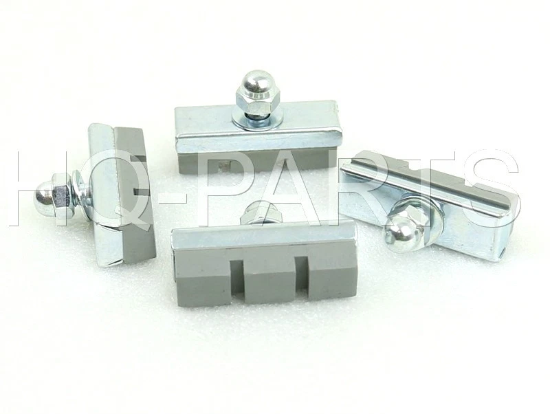 NEW 4-PACK BOLT ON BICYCLE BIKE 10 SPEED GRAY RUBBER BRAKE PADS SHOES - Image 2 of 4