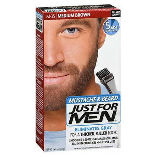 Just For Men Farbgel Schnurrbart Bart mittelbraun je 1 Stück von Just For Men - Bild 1 von 1