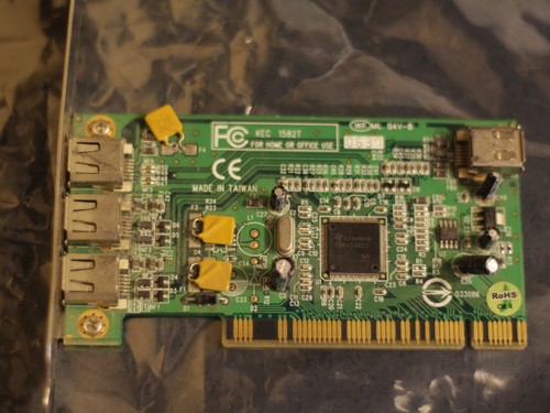 FireWire 400 IEEE1394a 3+1 Ports TI TSB43AB23 PC card adapter