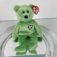 Ty Beanie Baby Kicks the Soccer Bear   - 1998 MINT Retired Rare Vintage 136