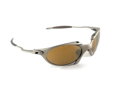 VINTAGE RARE OAKLEY ROMEO XX 24K GOLD 1ST EDITION IRIDIUM LENSES