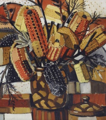 Margaret Preston The Brown Pot 1940 Modernist Dynamic Color & Form Art Print