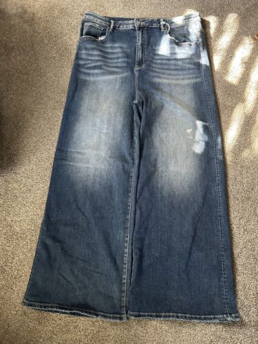Risen High Rise Wide Leg Flare Jeans Women’s Size 3XL NEW