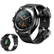 2 IN 1 Smart Watch with Bluetooth Earphones Sleep Monitor Wristwatch Waterproof