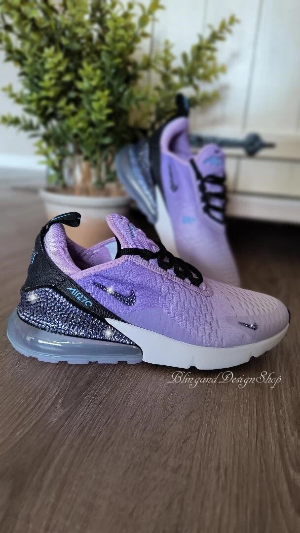 Women&#039;s Nike Air 270 Purple Sneakers made with Custom | eBay