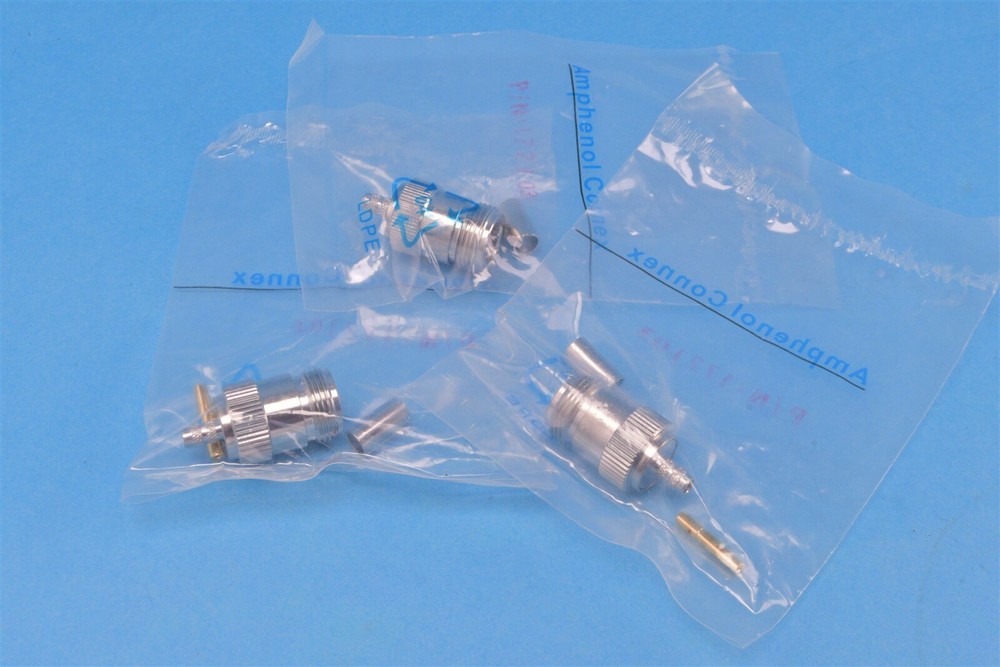 3 Amphenol RF Connectors Coaxial Connectors Straight Jack Standard Cable 172103