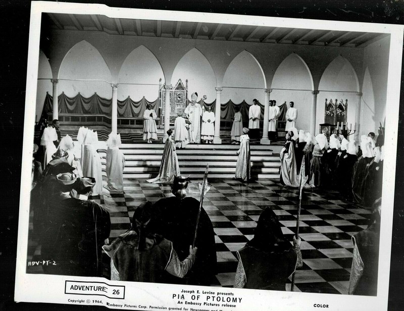 SUPER RARE!! 8X10 1950s ORIGINAL PIA OF PTOLOMY SCENE PHOTO!!