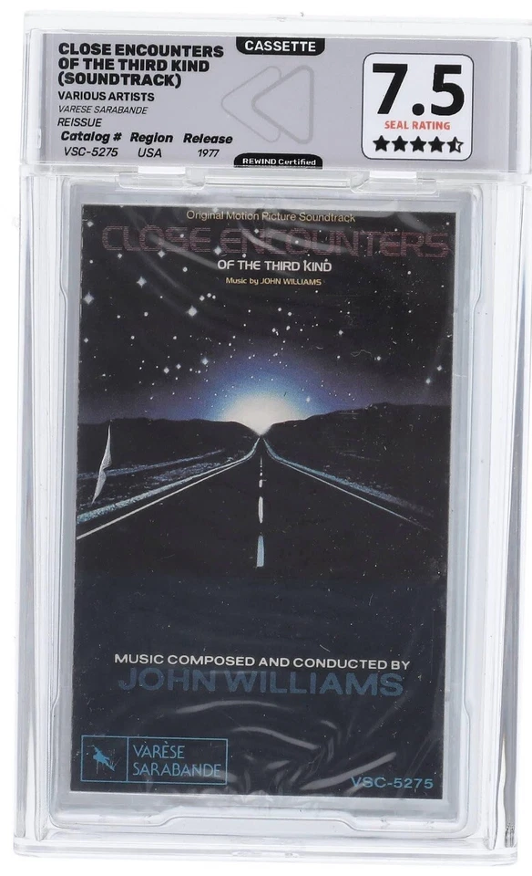 1977 Close Encounters of the Third Kind Cassette Rewind 7.5 Seal Rating 4.5/5 - Image 3 of 4